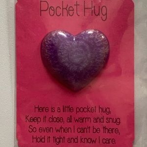 Heart Pocket Hug Resin Hand Poured Gift Thinking of You Unique